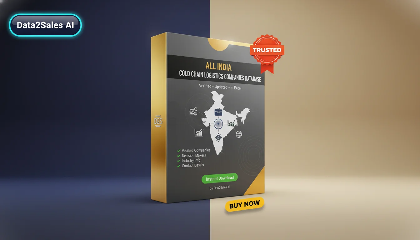 Buy Cold Chain Logistics Companies Database in India — Verified B2B…