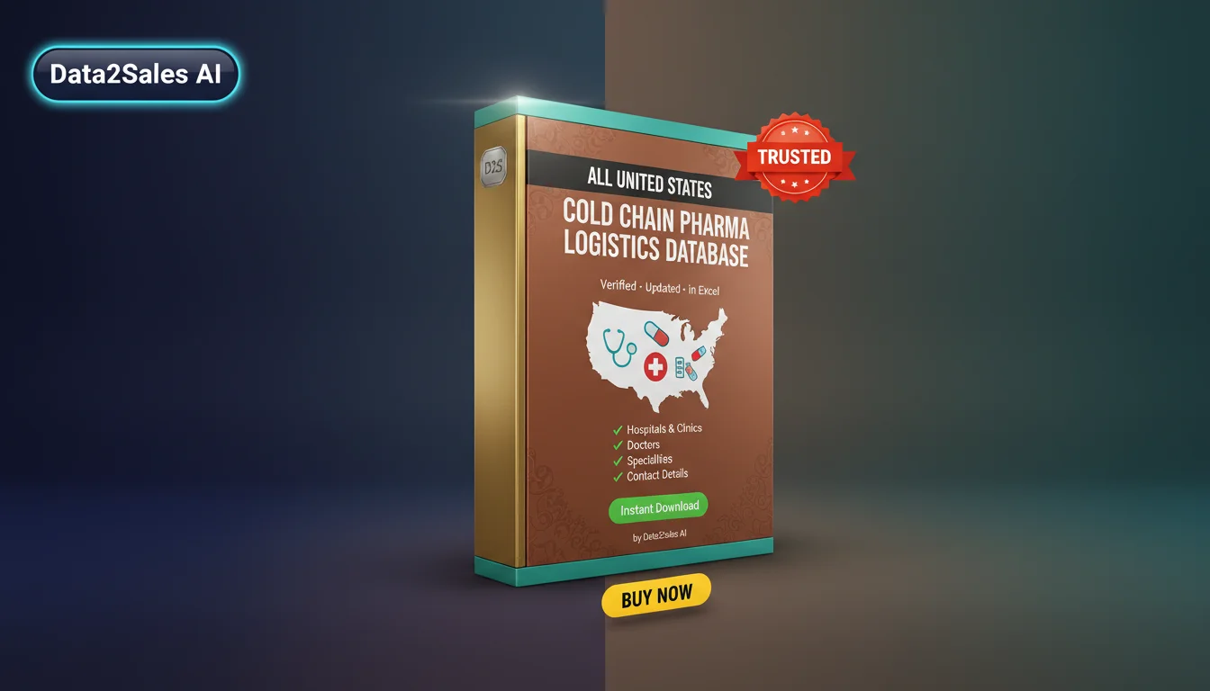 Buy Cold Chain Pharma Logistics Database in United States — Verified…