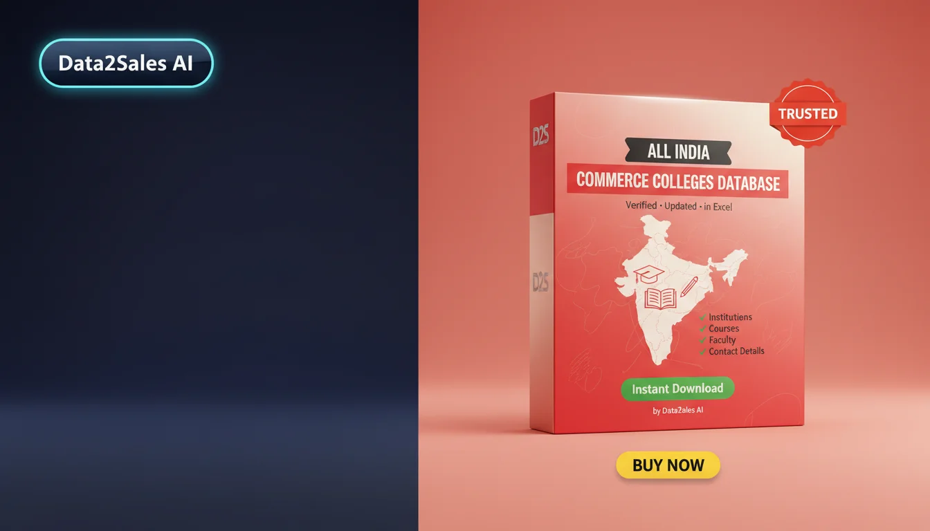 Buy Commerce Colleges Database in India — Verified B2B Leads