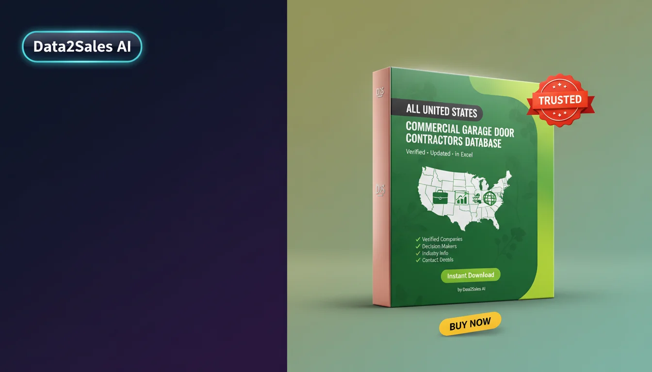 Buy Commercial Garage Door Contractors Database in United States — V…