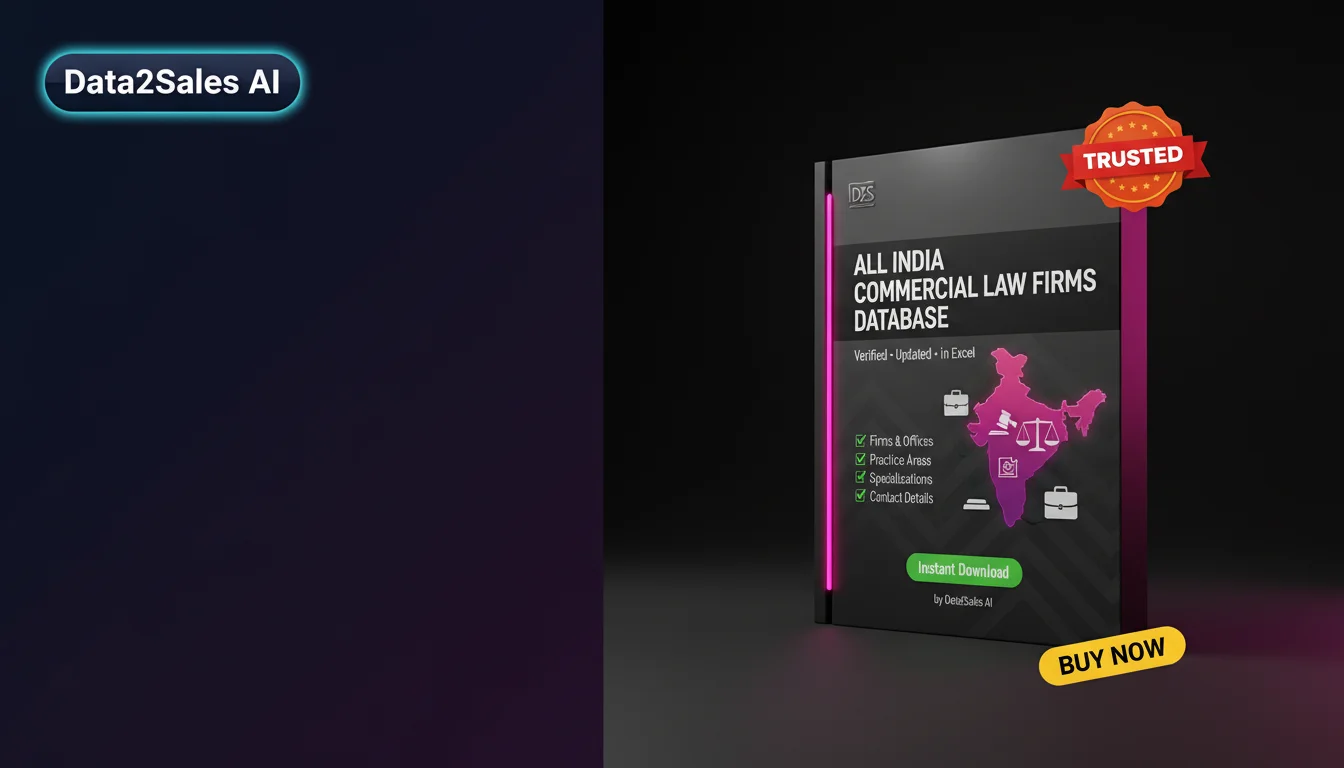 Buy Commercial Law Firms Database in India — Verified B2B Leads
