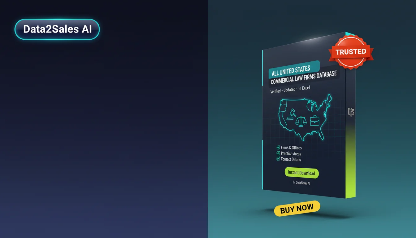 Buy Commercial Law Firms Database in United States — Verified B2B Le…