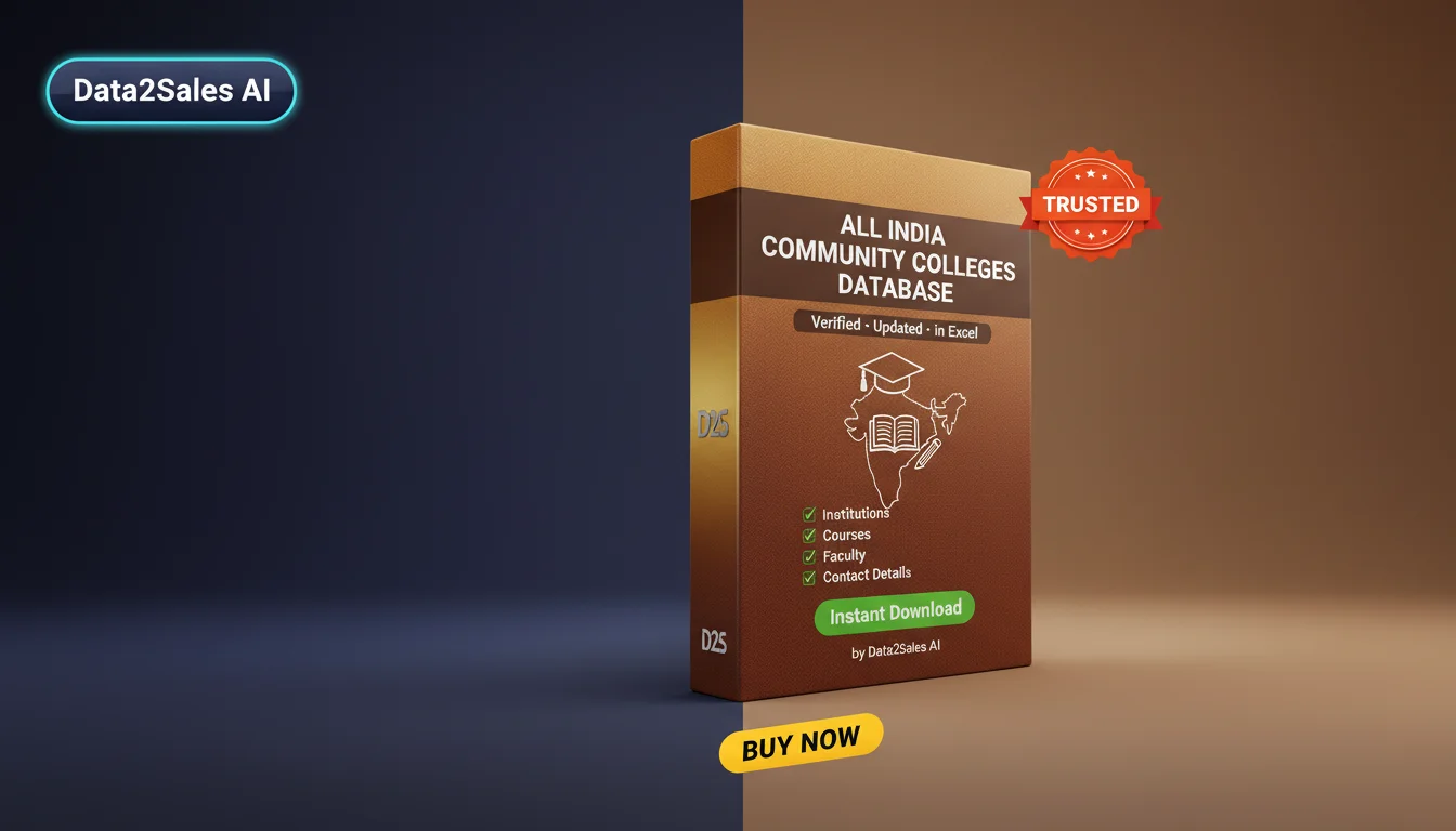 Buy Community Colleges Database in India — Verified B2B Leads