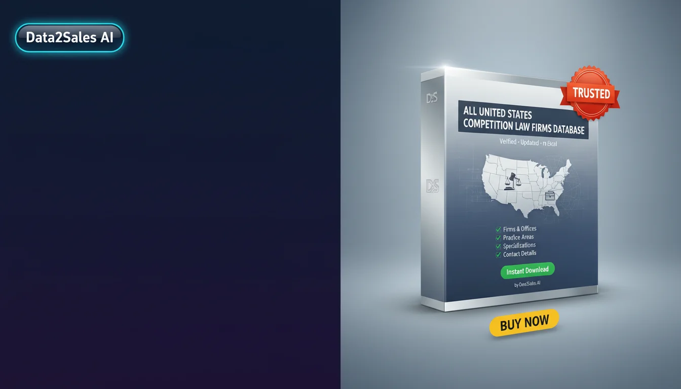 Buy Competition Law Firms Database in United States — Verified B2B L…
