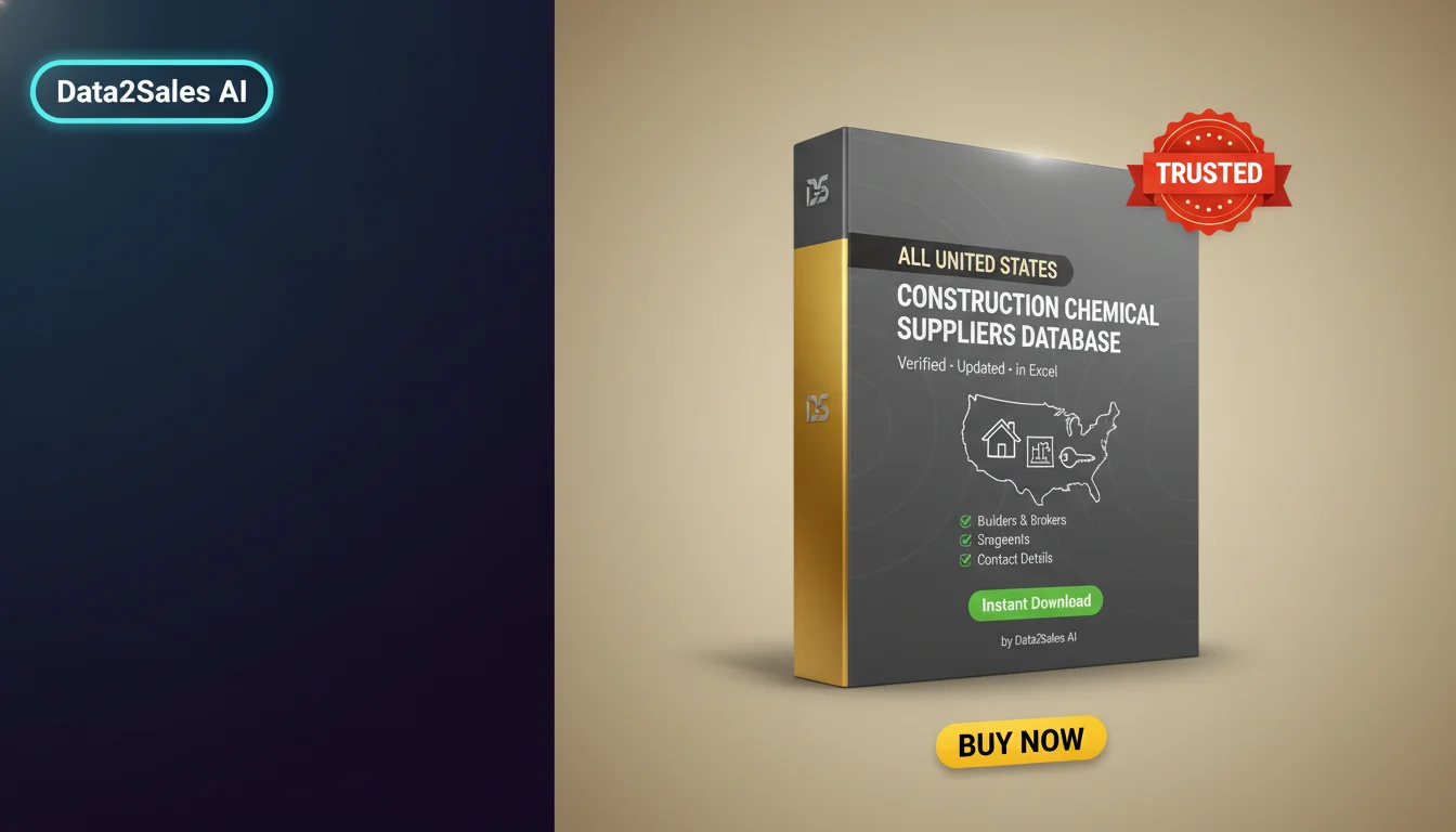 Buy Construction Chemical Suppliers Database in United States — Veri…