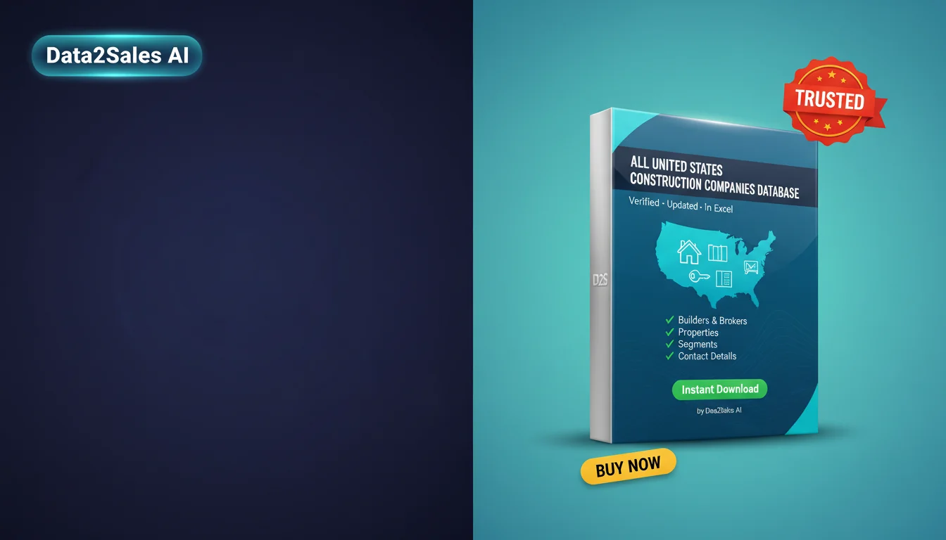 Buy Construction Companies Database in United States — Verified B2B…