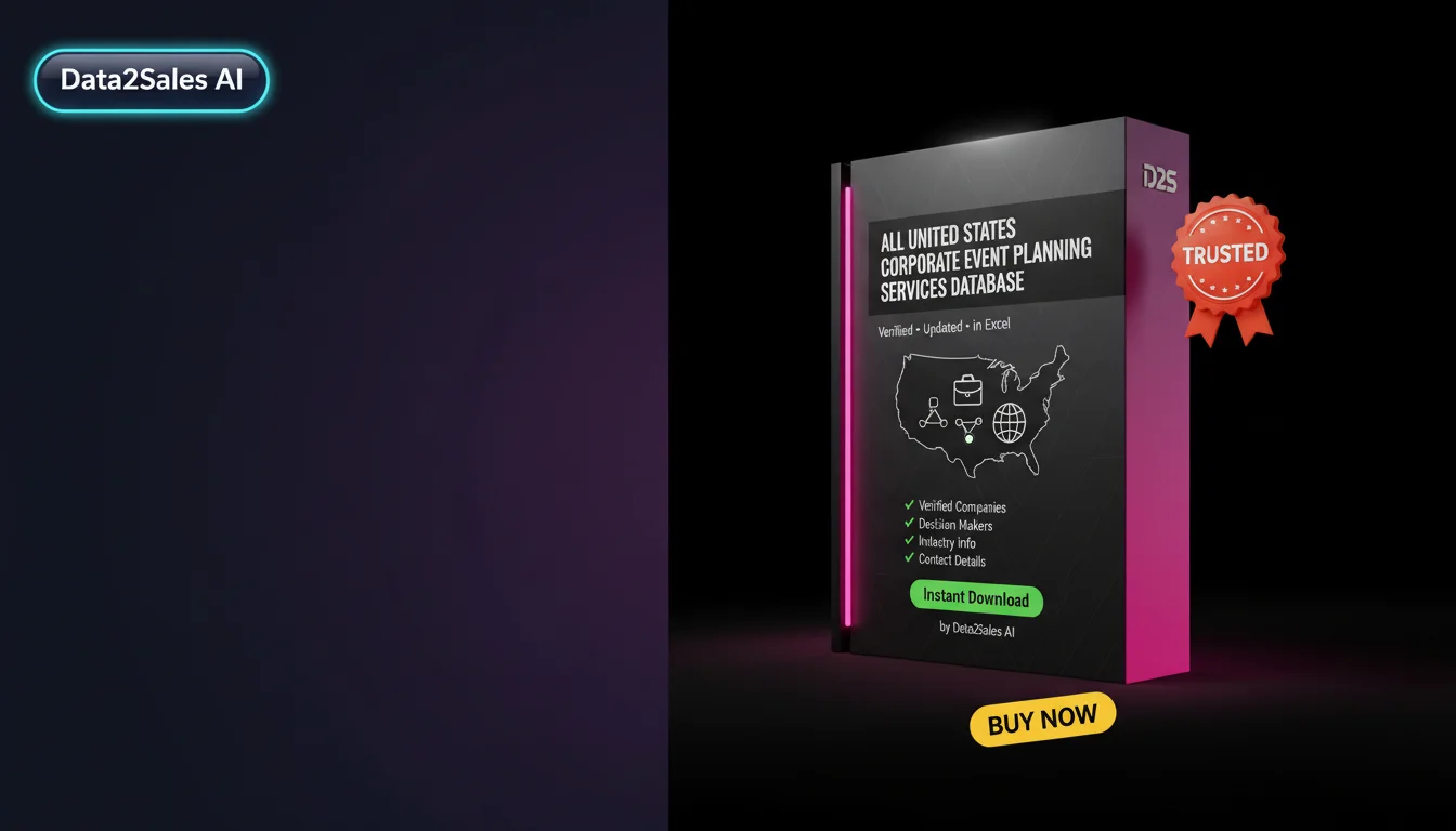 Buy Corporate Event Planning Services Database in United States — Ve…