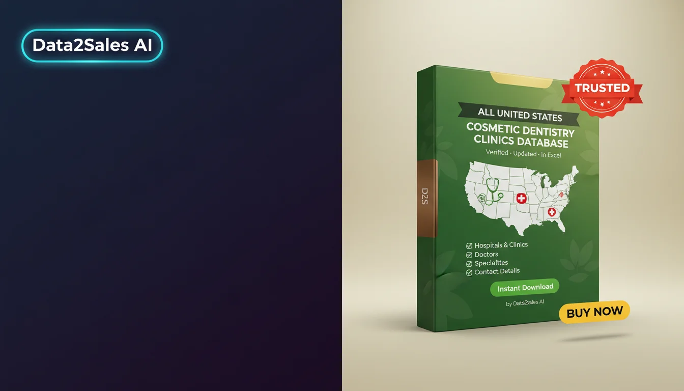 Buy Cosmetic Dentistry Clinics Database in United States — Verified…