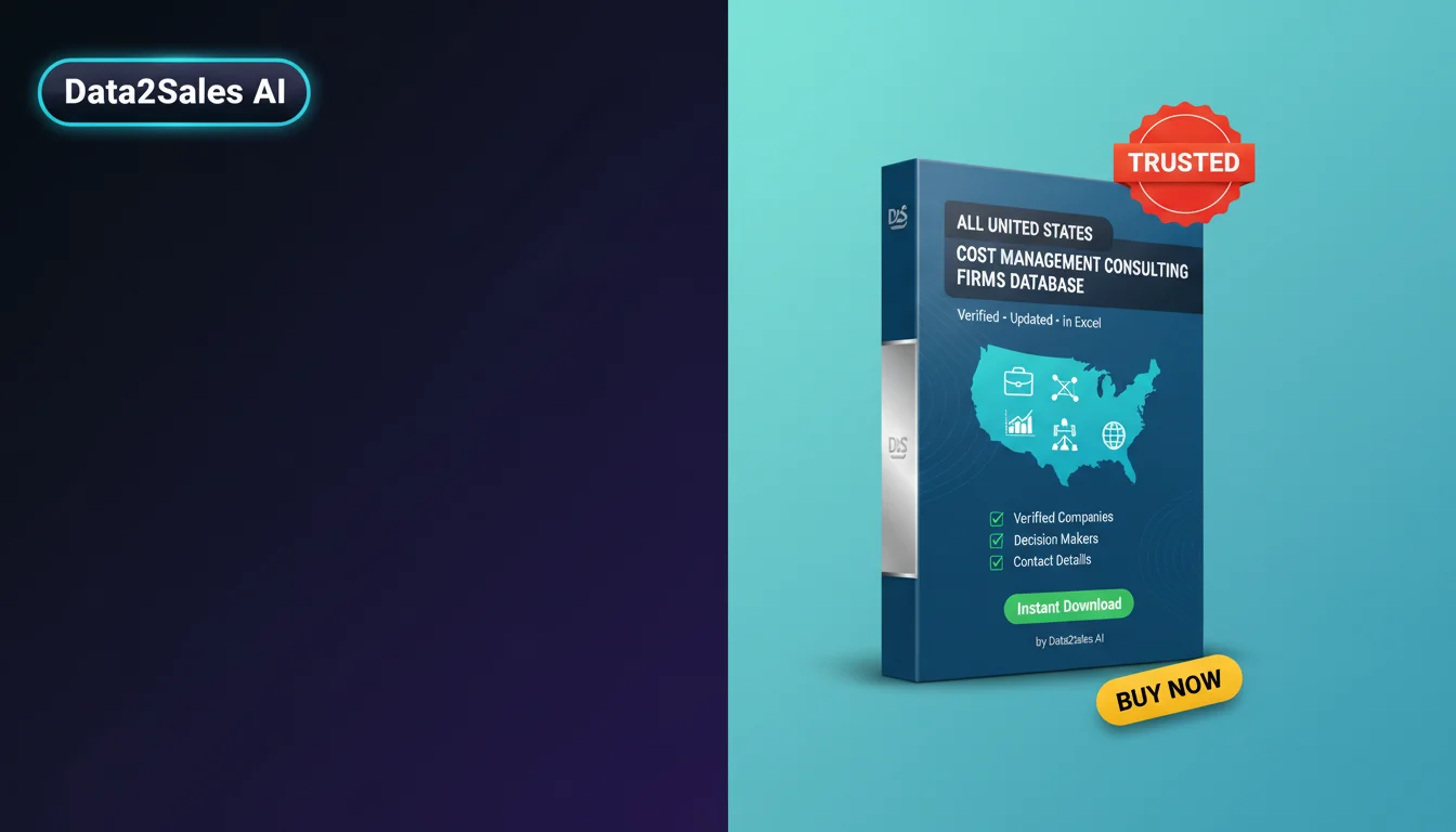 Buy Cost Management Consulting Firms Database in United States — Ver…