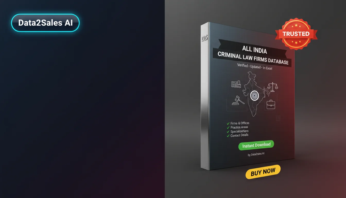 Buy Criminal Law Firms Database in India — Verified B2B Leads