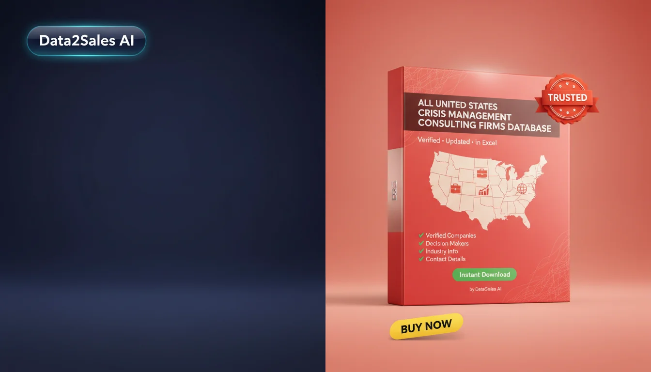 Buy Crisis Management Consulting Firms Database in United States — V…