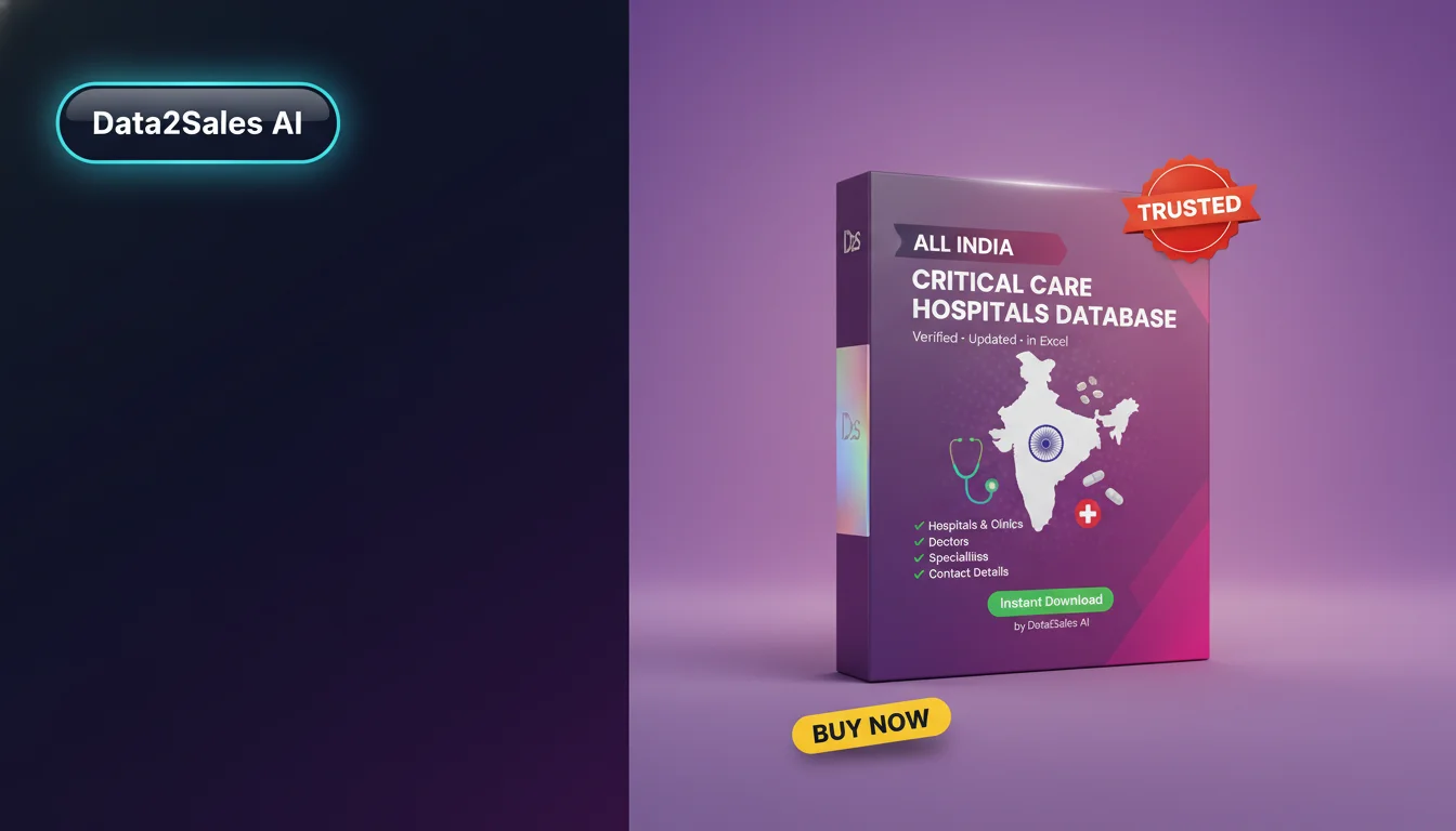 Buy Critical Care Hospitals Database in India — Verified B2B Leads