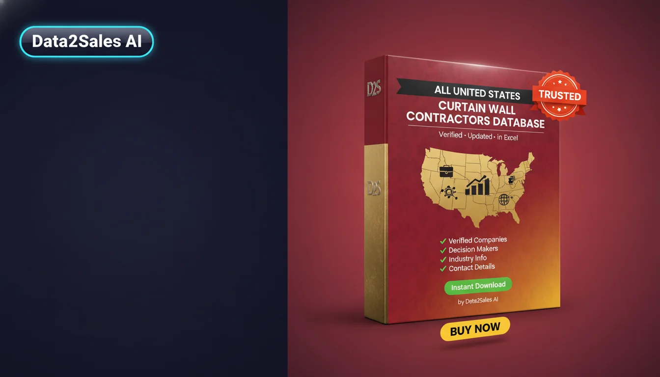 Buy Curtain Wall Contractors Database in United States — Verified B2…