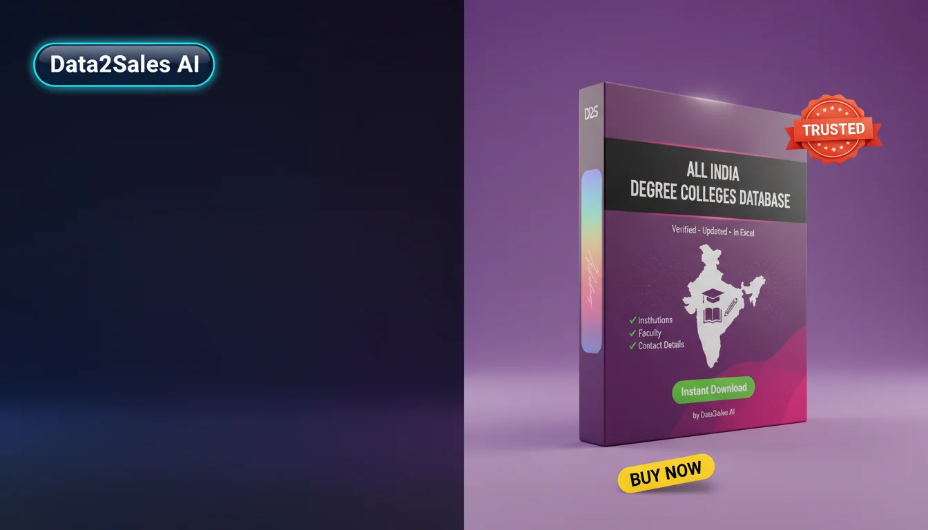 Buy Degree Colleges Database in India — Verified B2B Leads