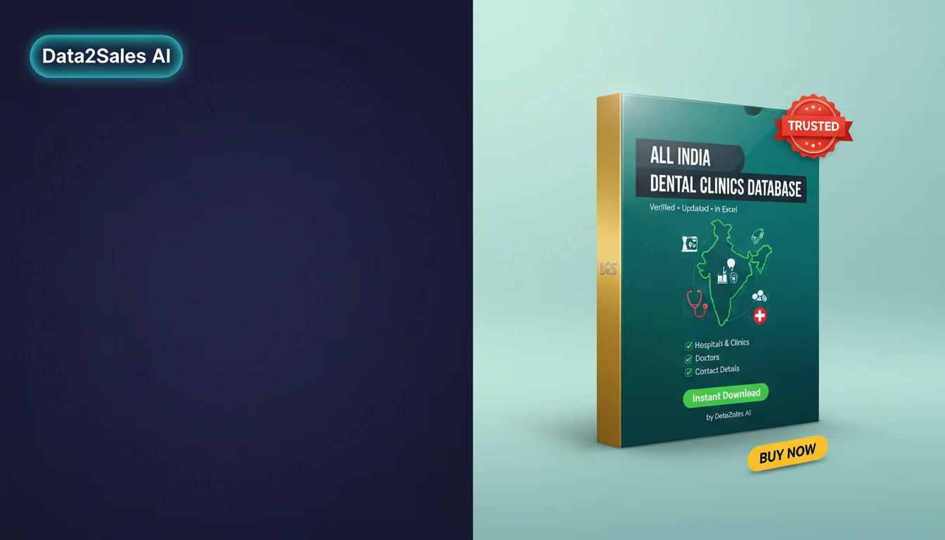 Buy Dental Clinics Database in India — Verified B2B Leads