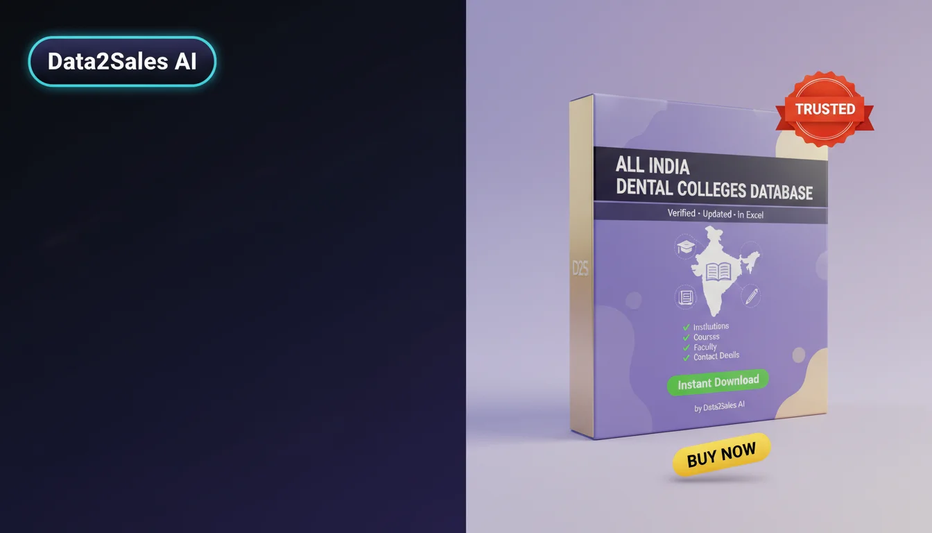 Buy Dental Colleges Database in India — Verified B2B Leads