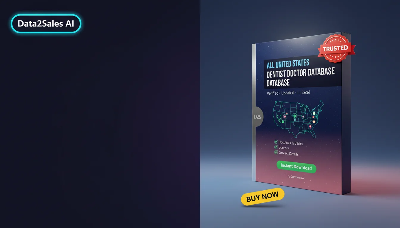 Buy Dentist Doctor Databases Database in United States — Verified B2…