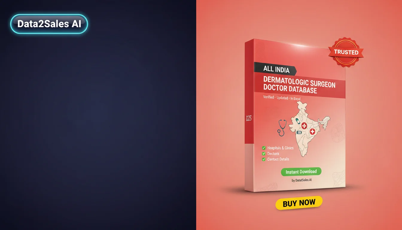 Buy Dermatologic Surgeon Doctor Databases Database in India — Verifi…