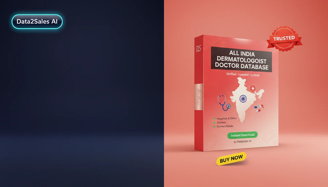 Buy Dermatologist Doctor Databases Database in India — Verified B2B…