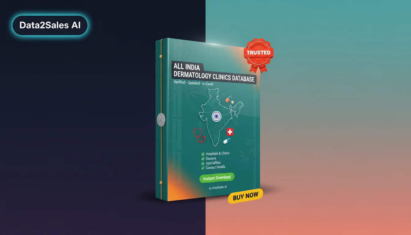 Buy Dermatology Clinics Database in India — Verified B2B Leads