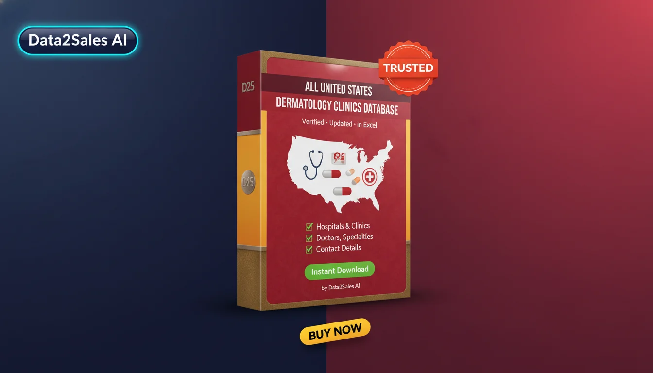 Buy Dermatology Clinics Database in United States — Verified B2B Lea…