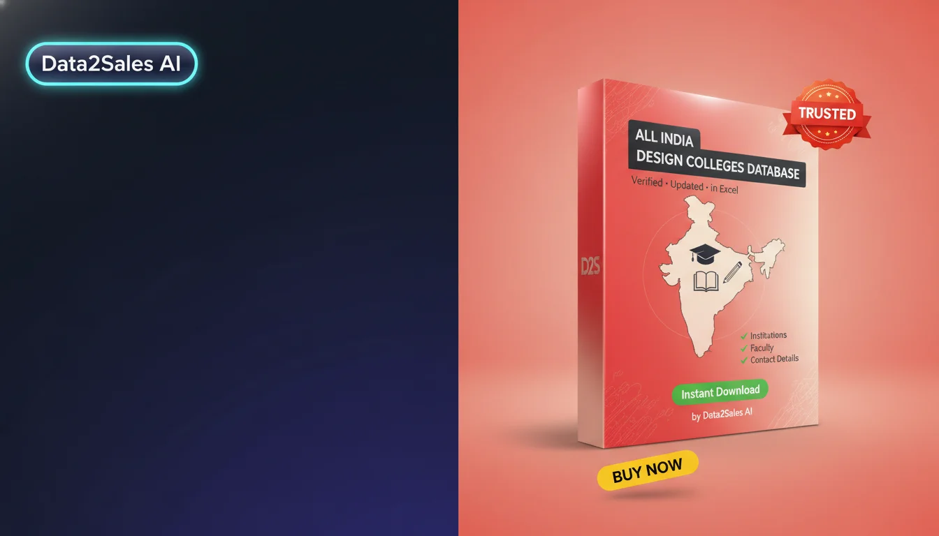 Buy Design Colleges Database in India — Verified B2B Leads