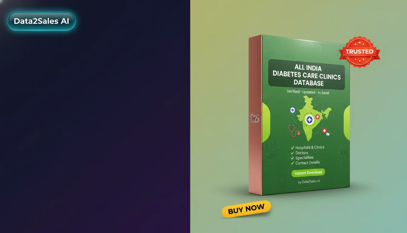 Buy Diabetes Care Clinics Database in India — Verified B2B Leads