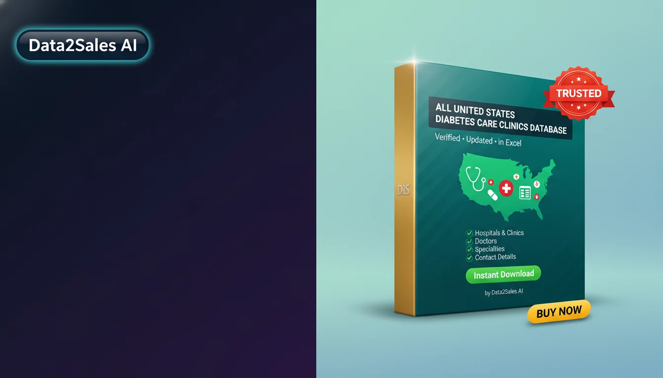 Buy Diabetes Care Clinics Database in United States — Verified B2B L…