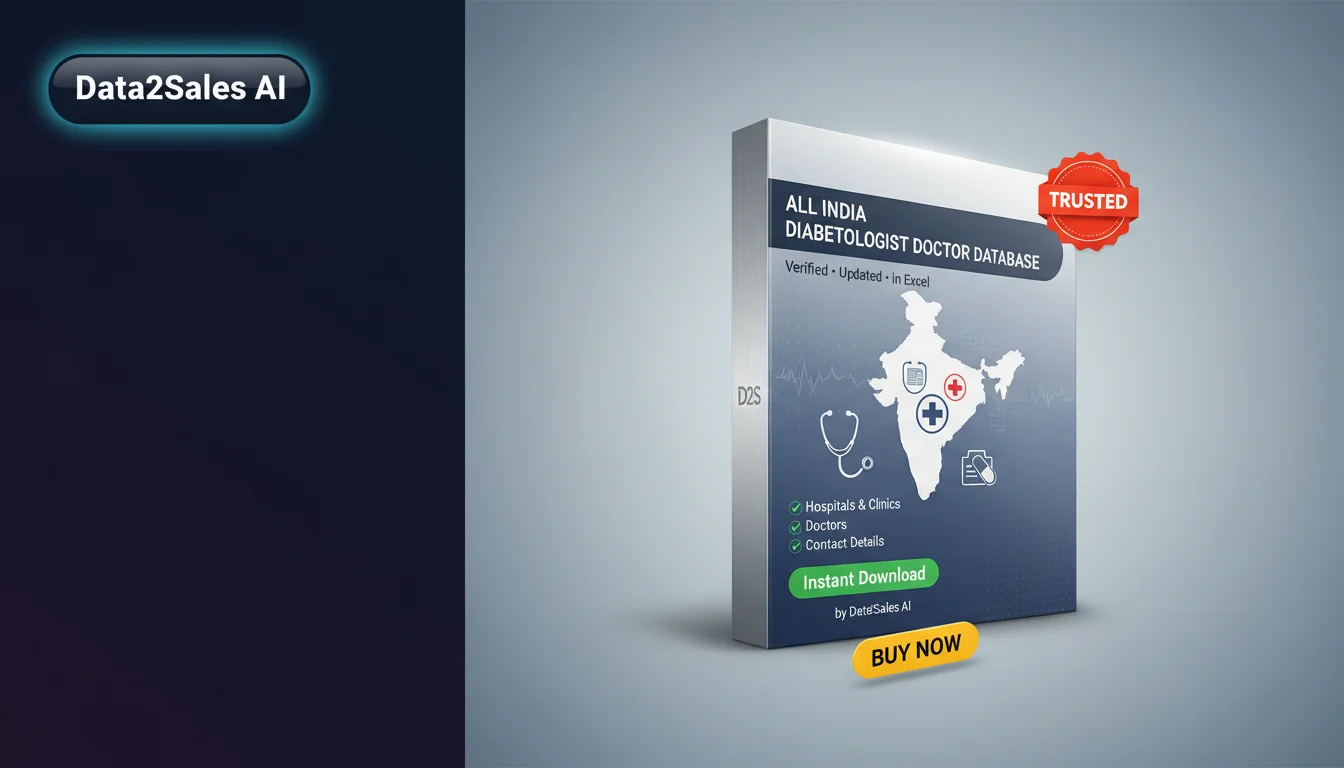 Buy Diabetologist Doctor Databases Database in India — Verified B2B…