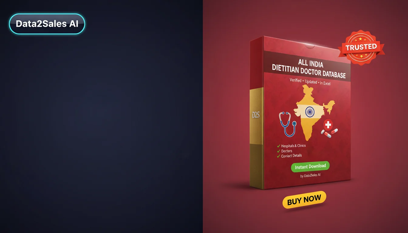 Buy Dietitian Doctor Databases Database in India — Verified B2B Lead…