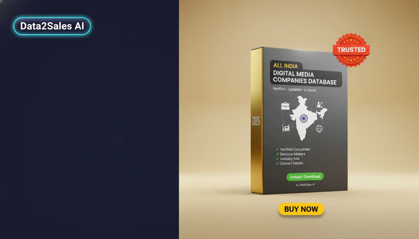 Buy Digital Media Companies Database in India — Verified B2B Leads
