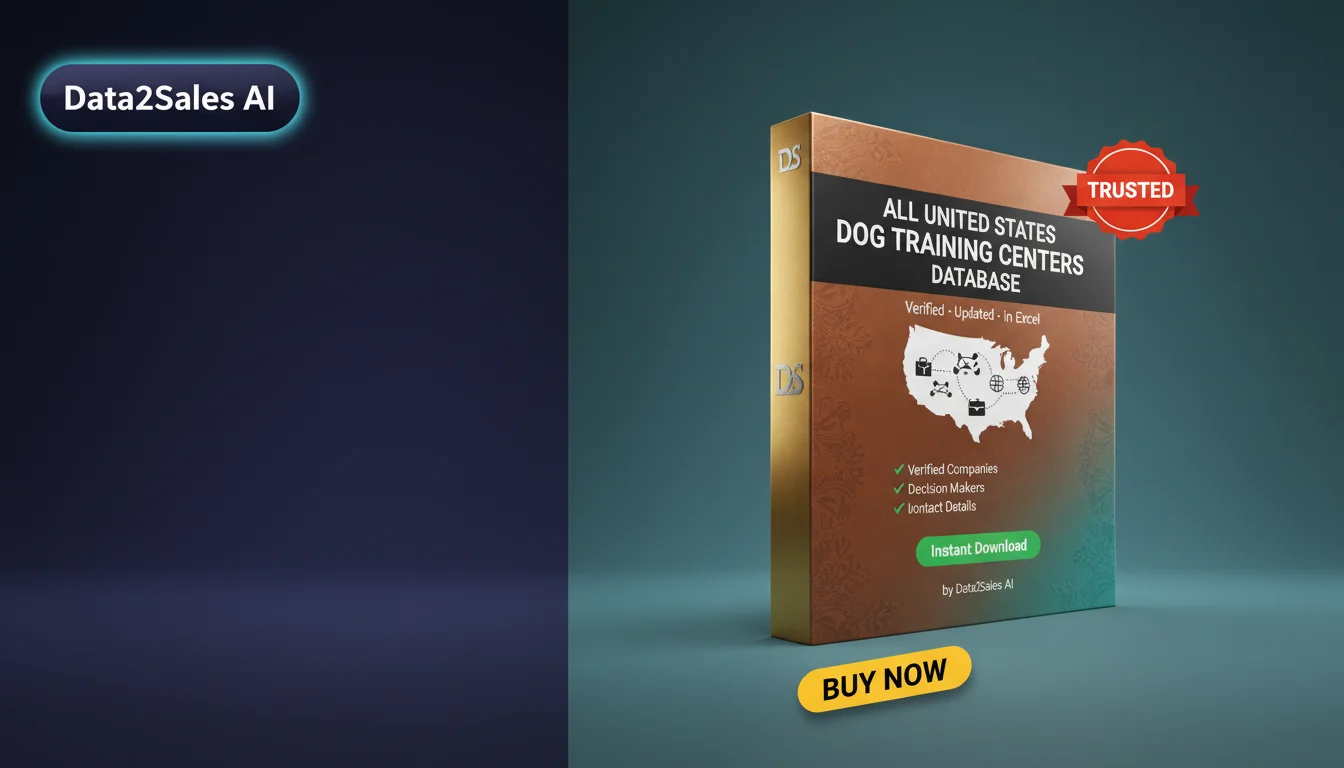 Buy Dog Training Centers Database in United States — Verified B2B Le…