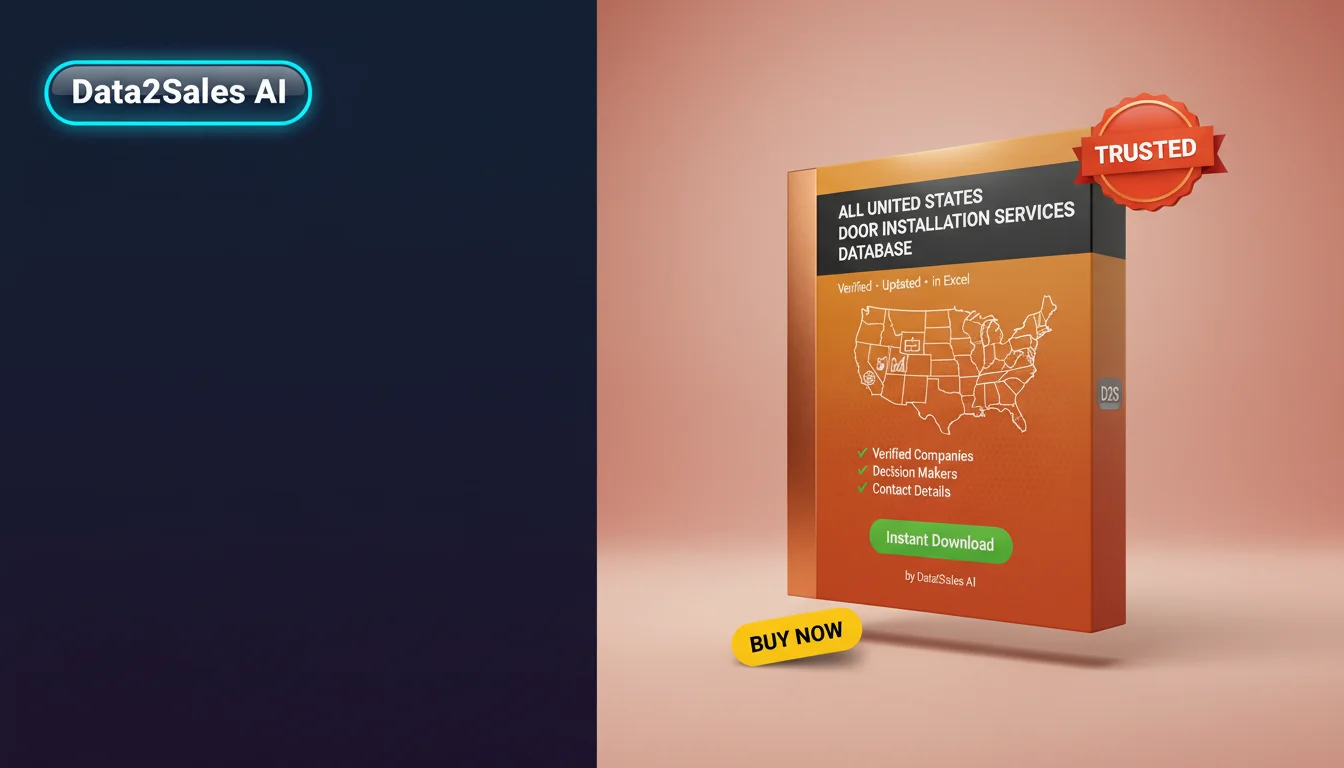 Buy Door Installation Services Database in United States — Verified…