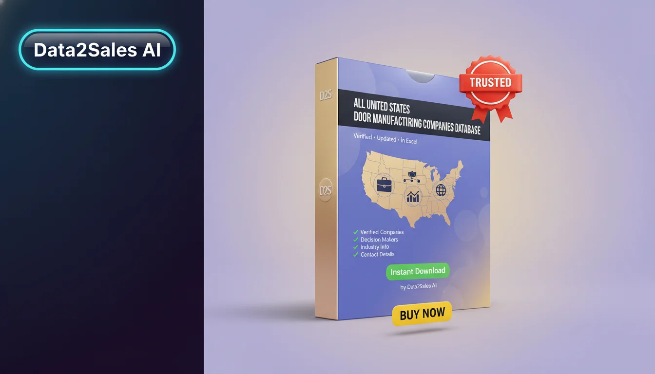 Buy Door Manufacturing Companies Database in United States — Verifie…