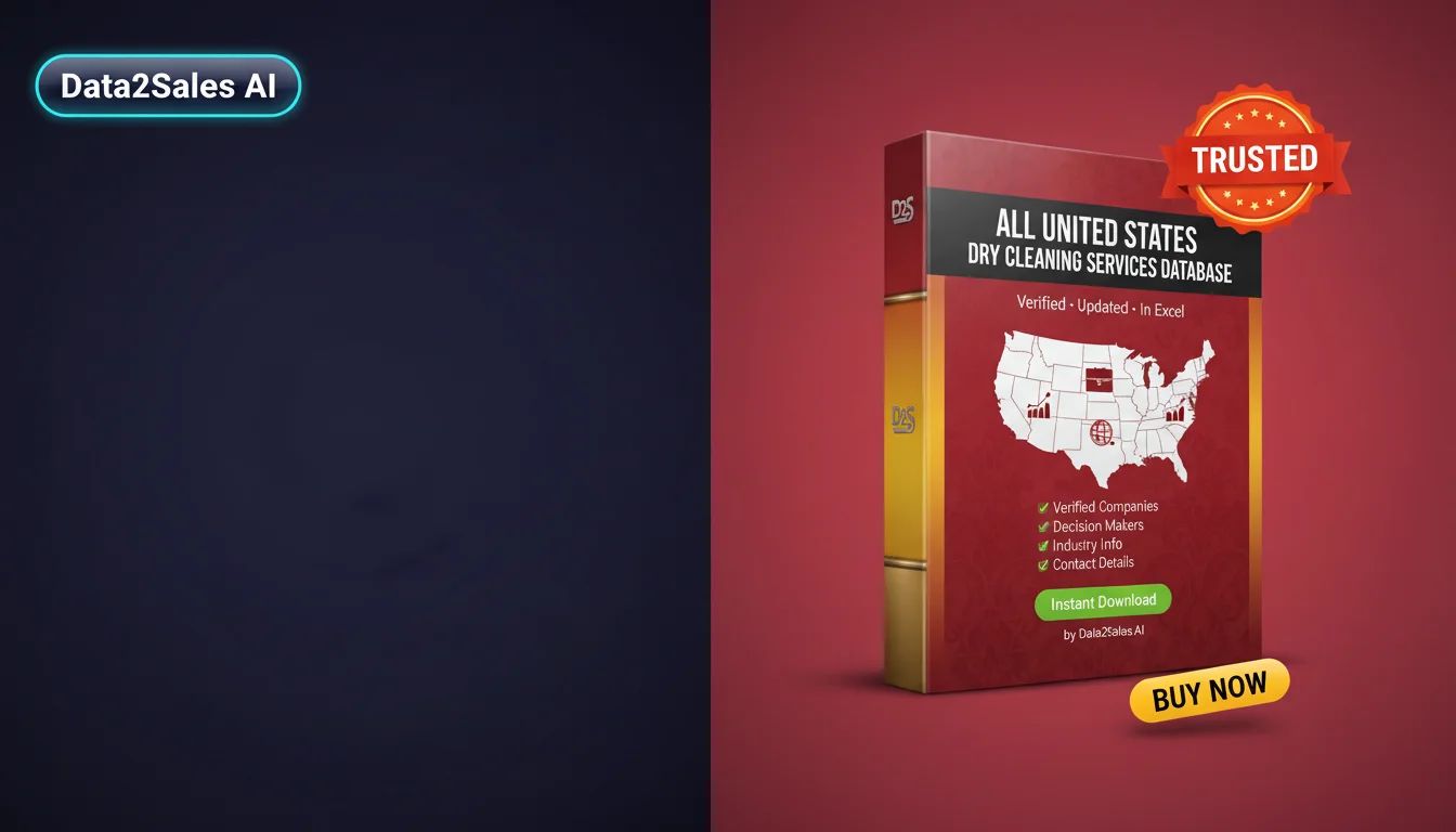 Buy Dry Cleaning Services Database in United States — Verified B2B L…