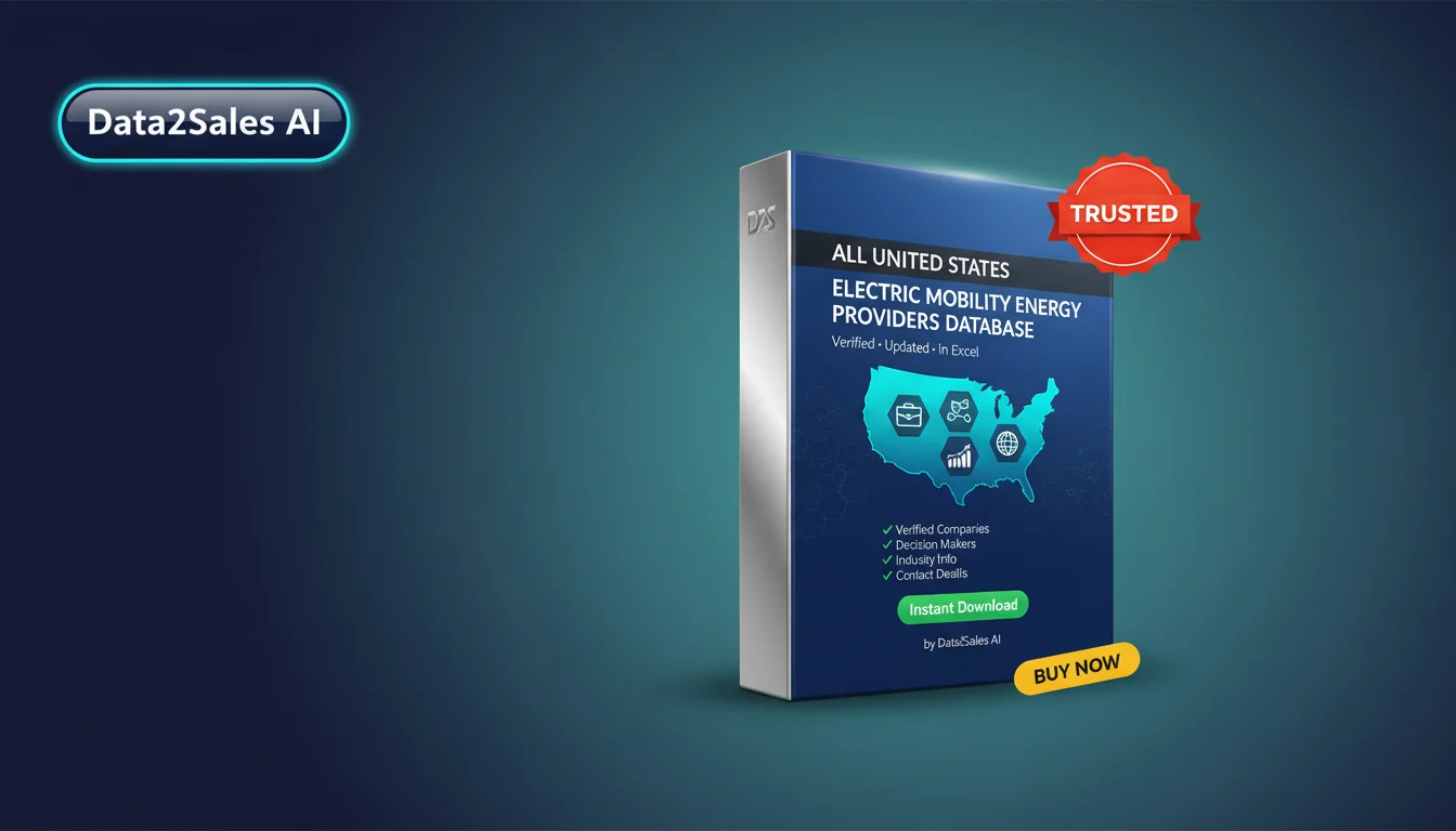 Buy Electric Mobility Energy Providers Database in United States — V…