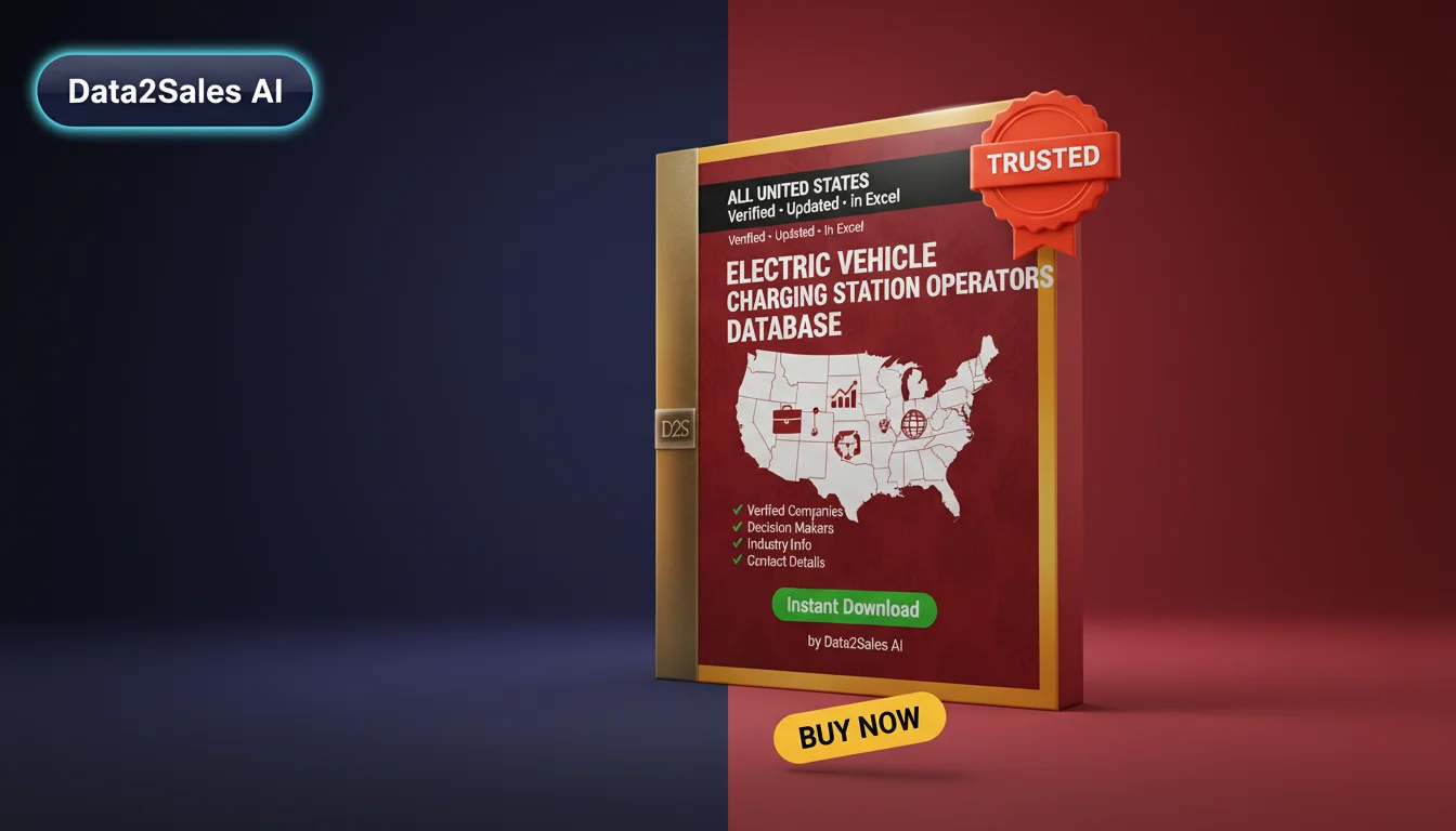 Buy Electric Vehicle Charging Station Operators Database in United S…