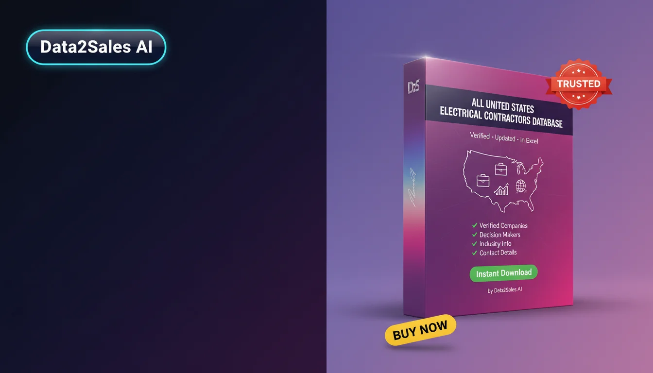 Buy Electrical Contractors Database in United States — Verified B2B…