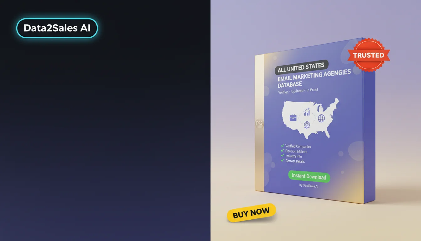 Buy Email Marketing Agencies Database in United States — Verified B2…