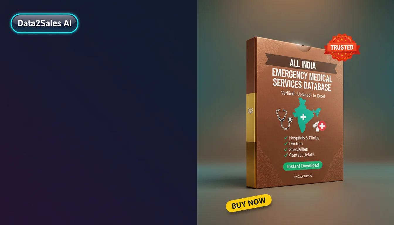 Buy Emergency Medical Services Database in India — Verified B2B Lead…