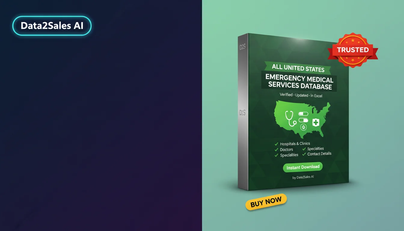 Buy Emergency Medical Services Database in United States — Verified…