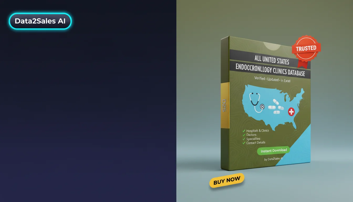 Buy Endocrinology Clinics Database in United States — Verified B2B L…