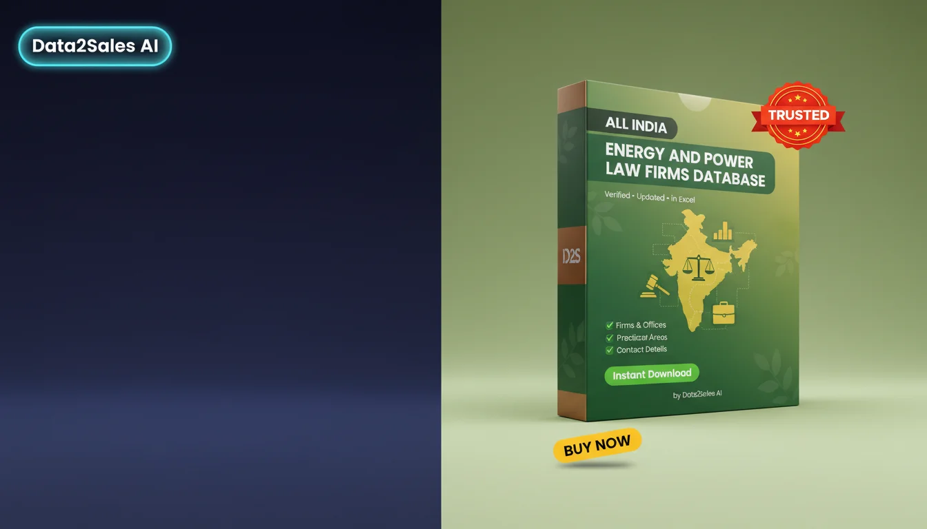 Buy Energy And Power Law Firms Database in India — Verified B2B Lead…