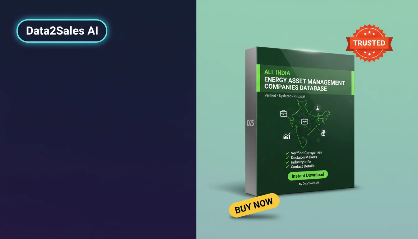 Buy Energy Asset Management Companies Database in India — Verified B…