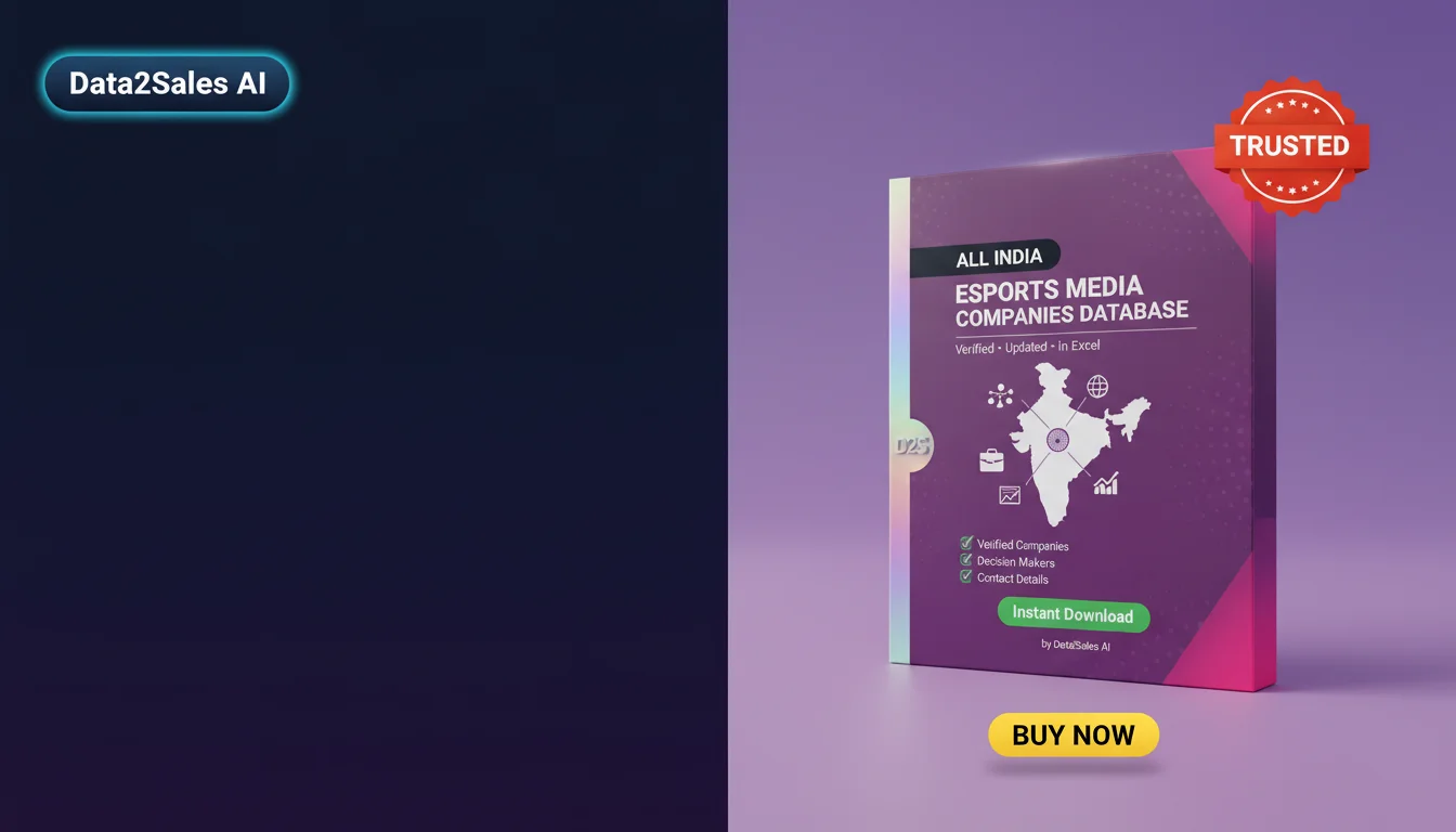 Buy Esports Media Companies Database in India — Verified B2B Leads