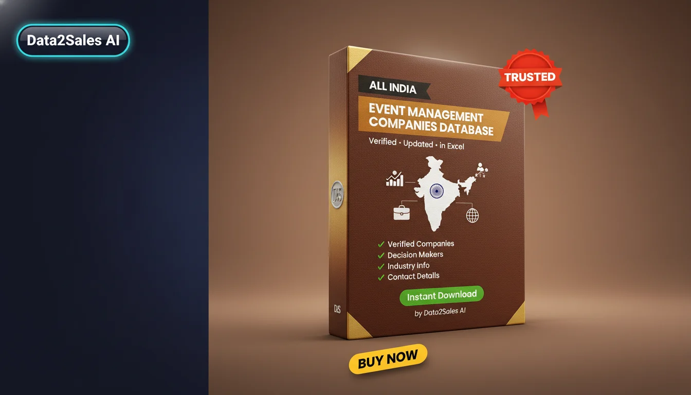 Buy Event Management Companies Database in India — Verified B2B Lead…