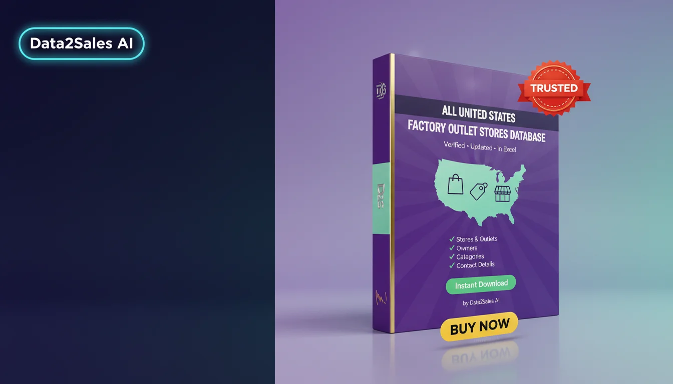 Buy Factory Outlet Stores Database in United States — Verified B2B L…