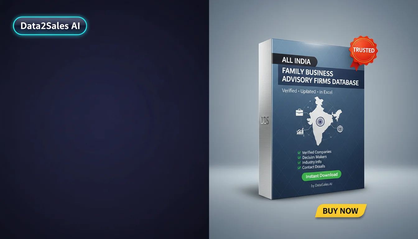 Buy Family Business Advisory Firms Database in India — Verified B2B…