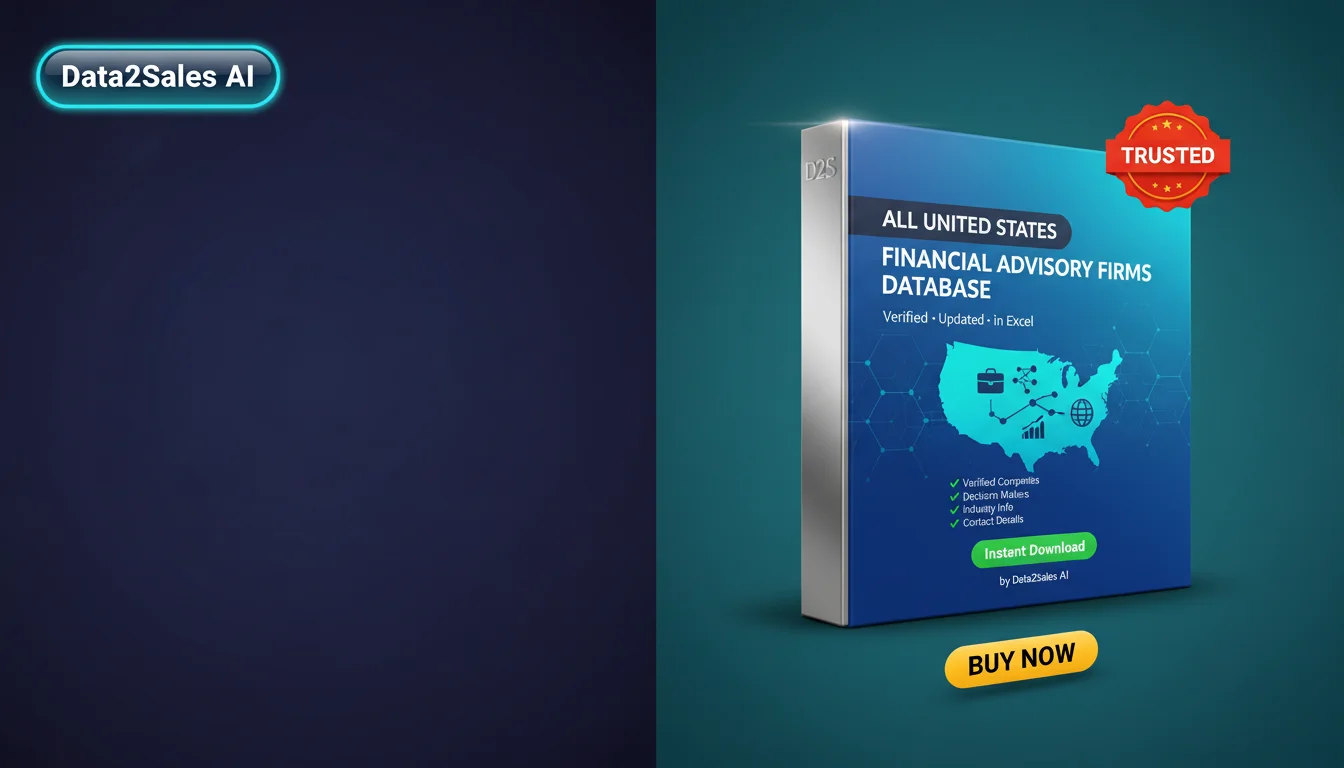 Buy Financial Advisory Firms Database in United States — Verified B2…