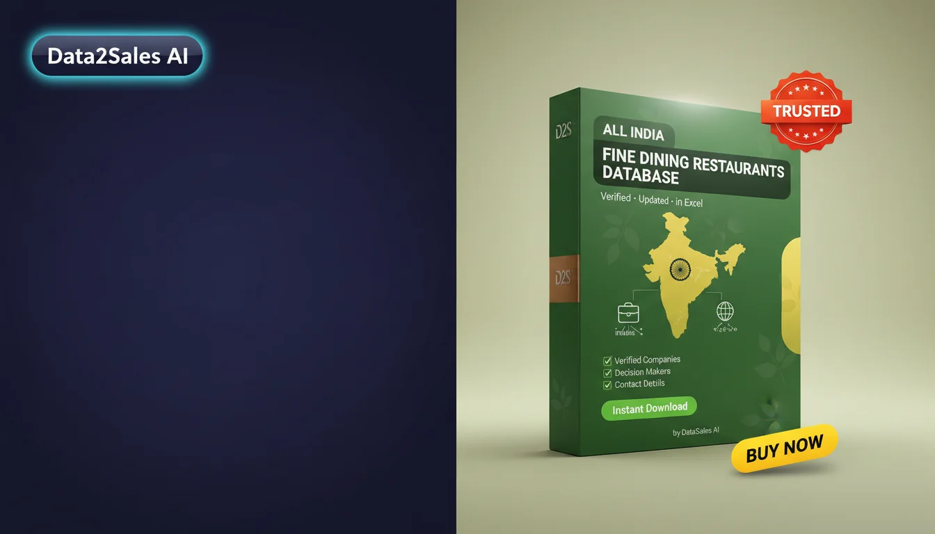 Buy Fine Dining Restaurants Database in India — Verified B2B Leads